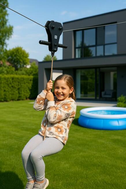 Zderzak hamulec sprężynowy do tyrolki 52cm tyrolka