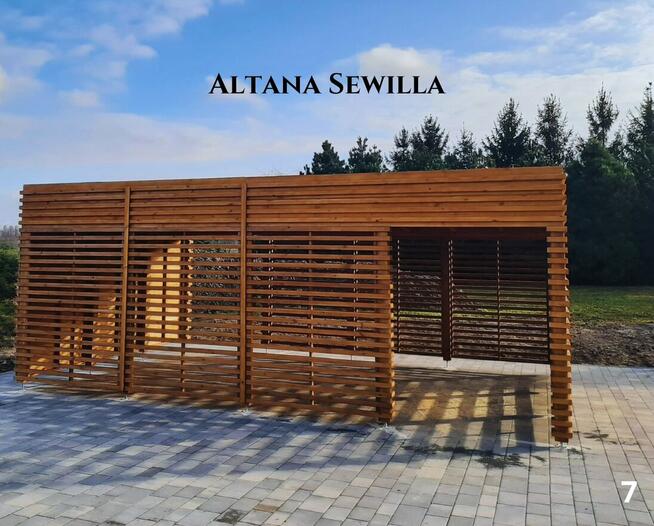 Altana drewniana nowoczesna Sewilla. Szybka realizacja. Prod