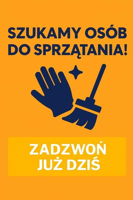 Praca - sprzątanie