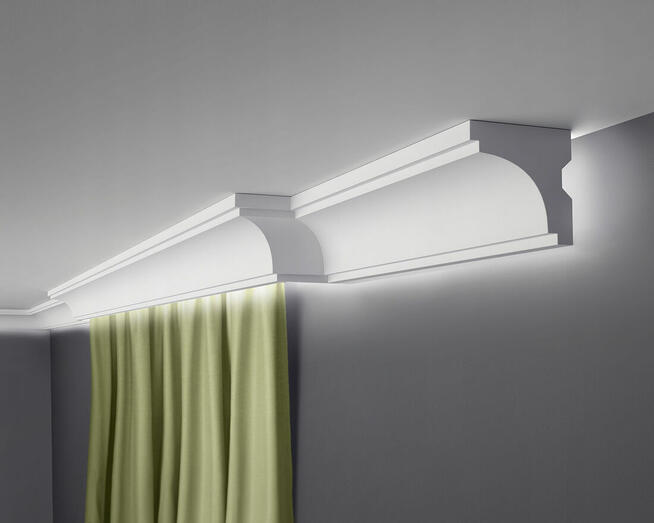 Listwa na karnisz, osłona, gzyms, sztukateria, profil, dekor