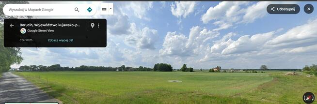 Działka z warunkami zabudowy, Borucin, gm. Osięciny