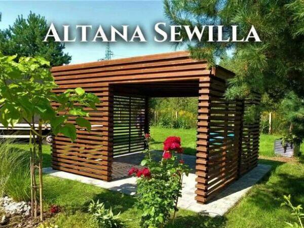 Altana drewniana nowoczesna Sewilla. Szybka realizacja. Prod
