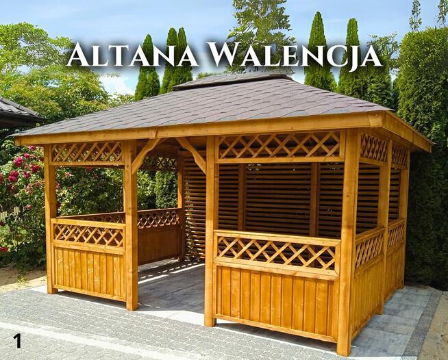 Altana drewniana Walencja. Altanka ogrodowa. Producent. Szyb