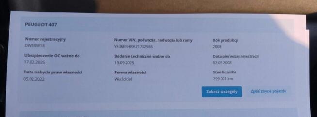 Czarny ksiaże Peugeot 407 hdi r.2008