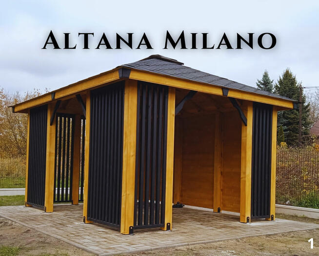 Altanka MILANO drewniana altana pergola ogrodowa. Każdy wymi
