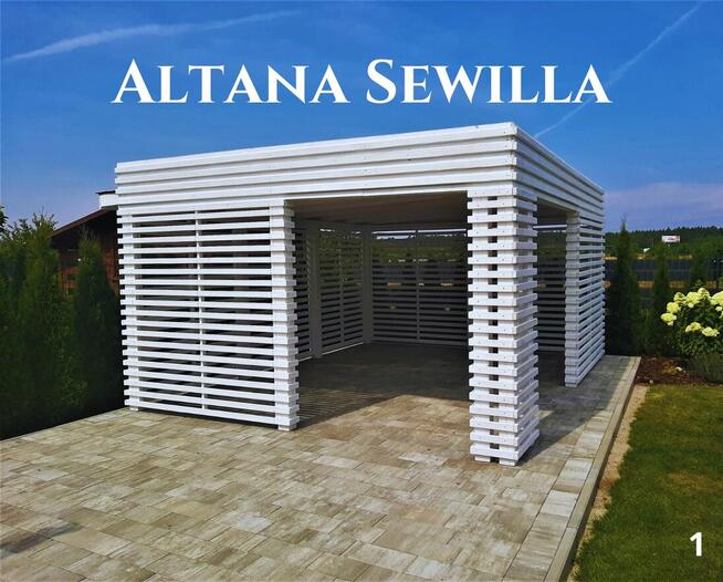Altana drewniana nowoczesna Sewilla. Szybka realizacja. Prod
