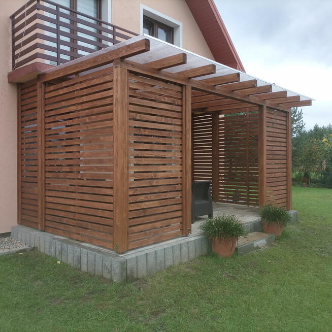 Tarasy kompozytowe, zadaszenia, altany, wiaty