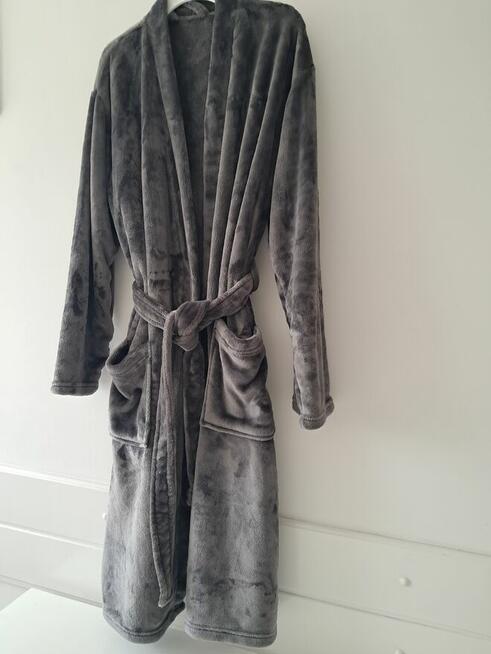 Szlafrok męski, szary, rozm. XL, „F & F”, do sprzedania