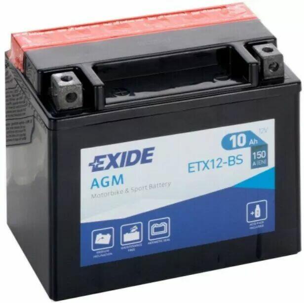 Akumulator MOTO EXIDE ETX12-BS 12V 10Ah 150A