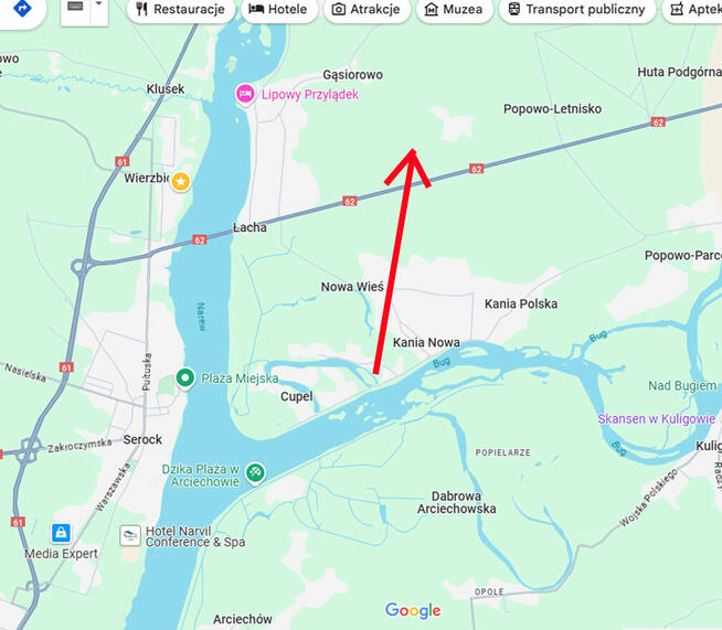 Piękna działka blisko Zalewu Zegrzyńskiego