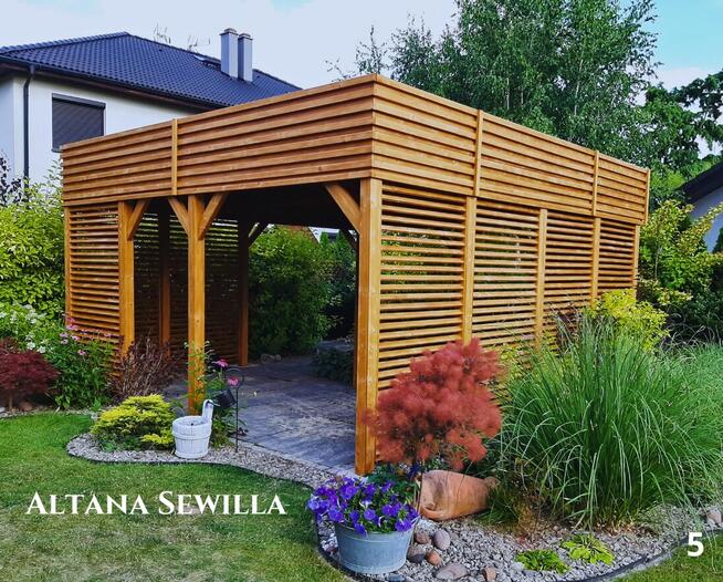 Altana drewniana nowoczesna Sewilla. Szybka realizacja. Prod