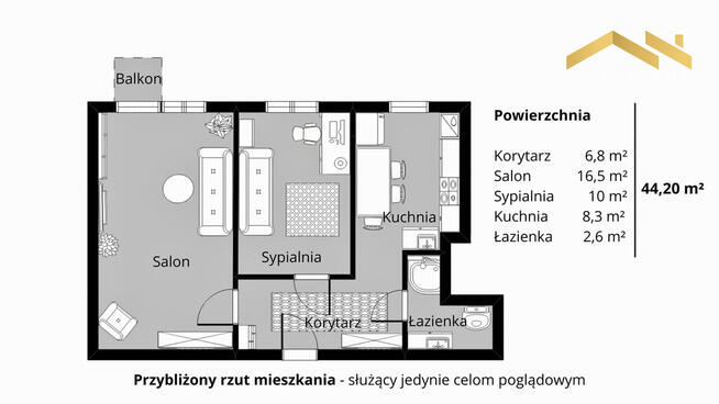 44,20 m2 komfortu - dwa pokoje w sercu Grajewa