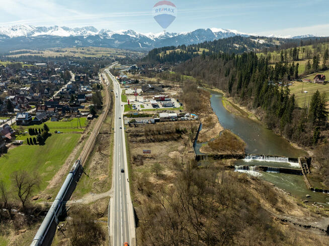 Działka pod stragan przy Zakopiance B. Dunajec