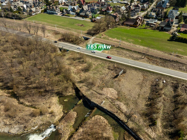 Działka pod stragan przy Zakopiance B. Dunajec