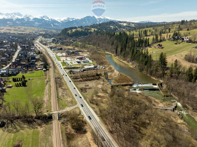 Działka pod stragan przy Zakopiance B. Dunajec