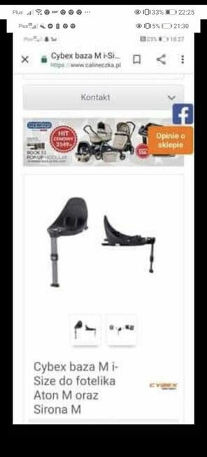 Nosidelko cybex razem z baza