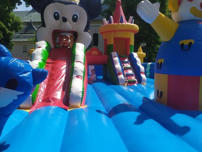 Zjeżdżalnia dmuchana, zamek, wata cukrowa , popcorn