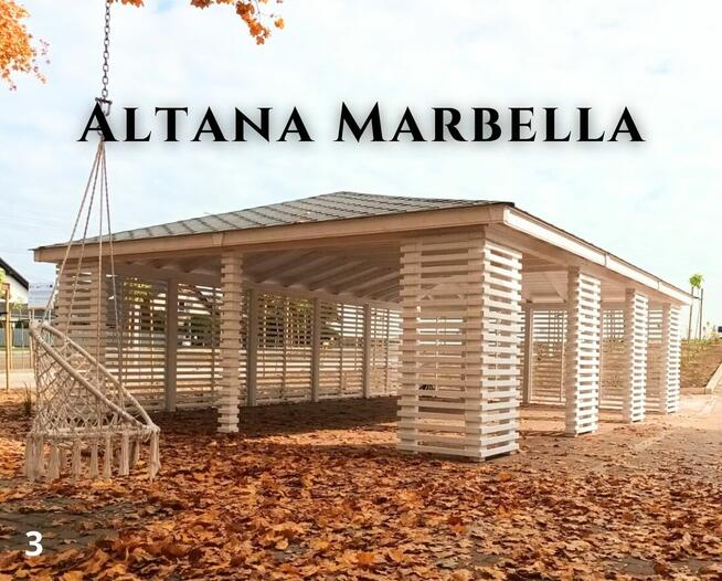 Altana drewniana nowoczesna Marbella. Szybka realizacja. Pro