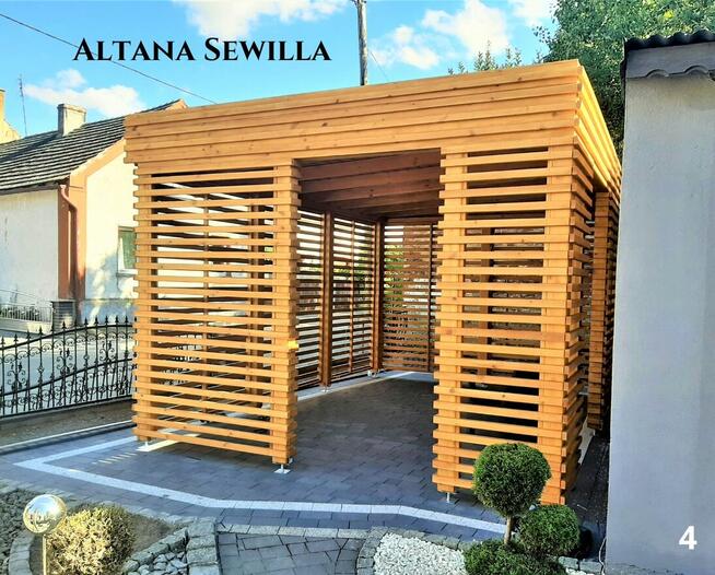 Altana drewniana nowoczesna Sewilla. Szybka realizacja. Prod