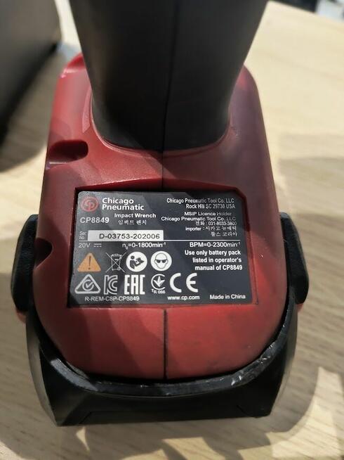 Klucz udarowy CHICAGO PNEUMATIC CP8849