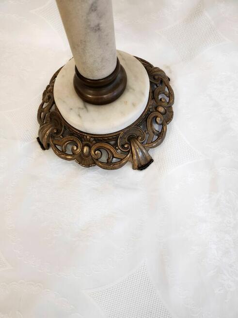 Lampa naftowa marmur mosiądz