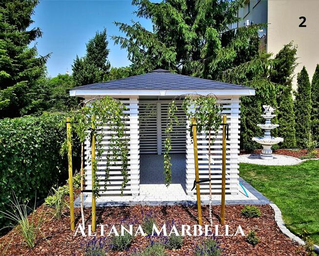 Altana drewniana nowoczesna Marbella. Szybka realizacja. Pro