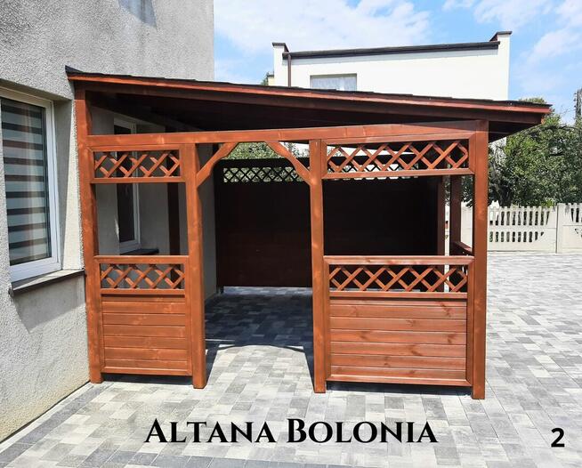 Altana drewniana ogrodowa Bolonia. Szybka realizacja. Produc