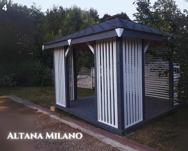 Altanka MILANO drewniana altana pergola ogrodowa. Każdy wymi