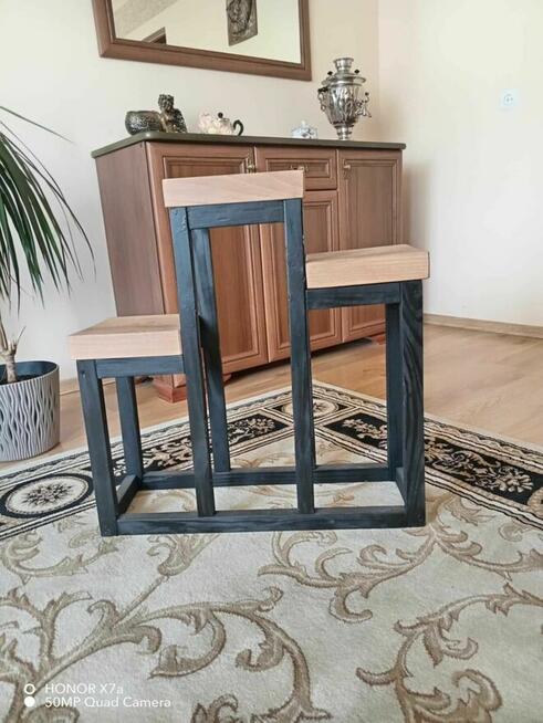 Kwietnik/Stojak w loftowym stylu drewniany