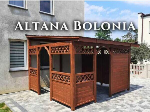 Altana drewniana ogrodowa Bolonia. Szybka realizacja. Produc