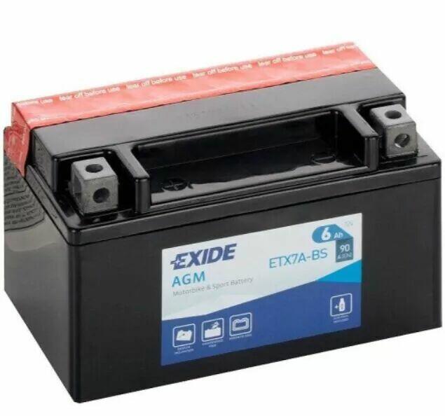 Akumulator MOTO EXIDE ETX7A-BS 12V 6Ah 90A