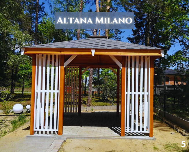 Altanka MILANO drewniana altana pergola ogrodowa. Każdy wymi