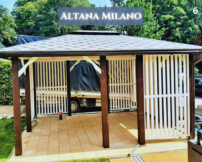 Altanka MILANO drewniana altana pergola ogrodowa. Każdy wymi