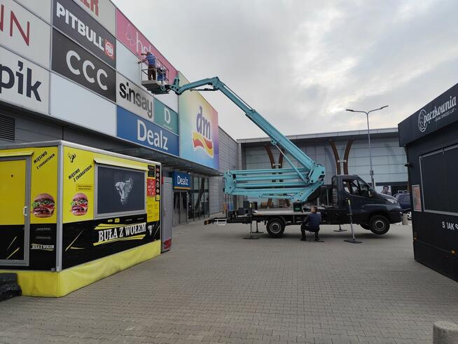 Usługi zwyżka, podnosnik koszowy, zwyzka 21 m, tanio