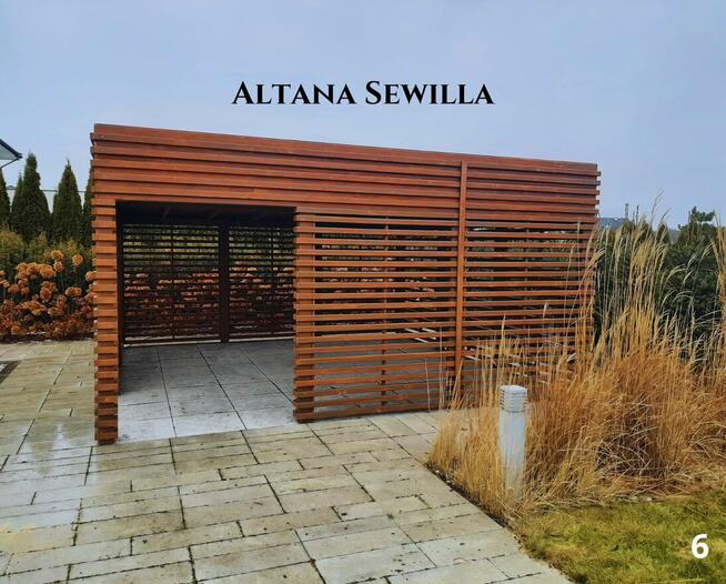 Altana drewniana nowoczesna Sewilla. Szybka realizacja. Prod