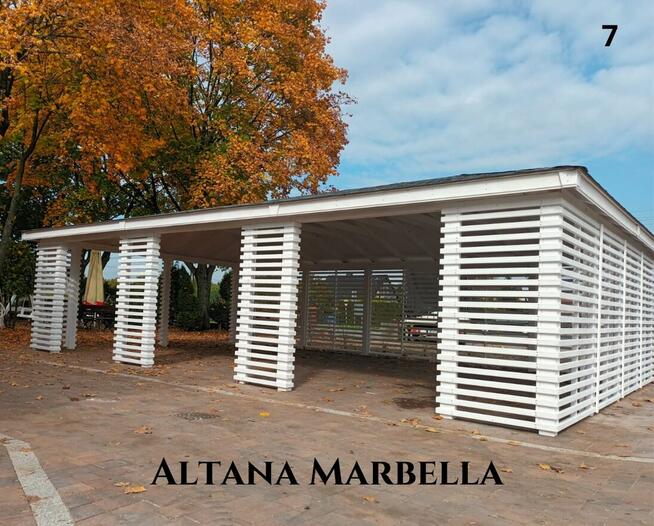 Altana drewniana nowoczesna Marbella. Szybka realizacja. Pro