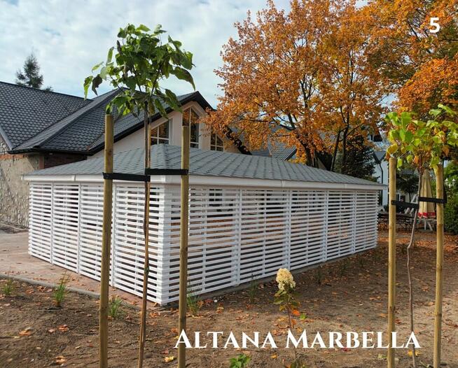 Altana drewniana nowoczesna Marbella. Szybka realizacja. Pro