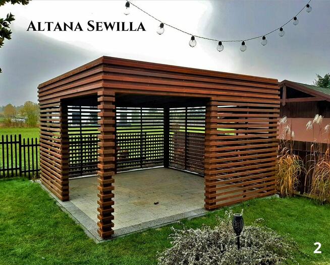 Altana drewniana nowoczesna Sewilla. Szybka realizacja. Prod