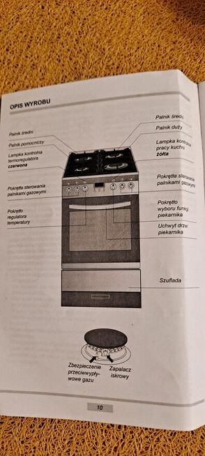 Kuchnia gazowo-elektryczna