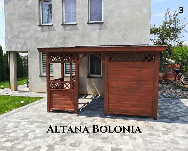 Altana drewniana ogrodowa Bolonia. Szybka realizacja. Produc