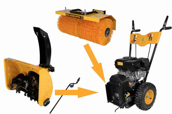 Odśnieżarka spalinowa ZAMIATARKA 7,0HP RATO 212ccm GMM-SW800