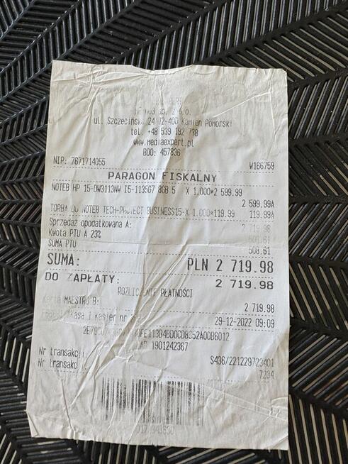 Laptop Hp 15 i5 (15,6cal)