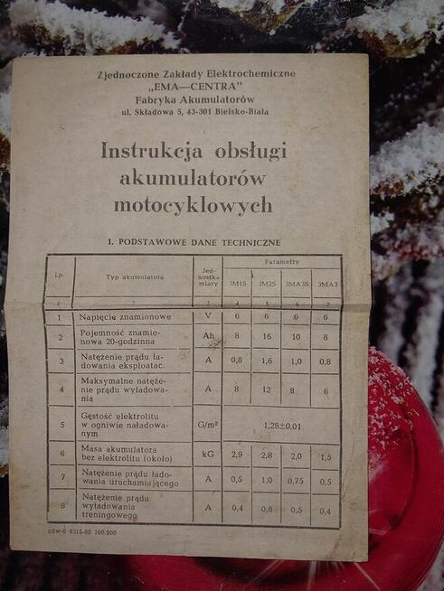 Sprzedam starą instrukcję WSK 125