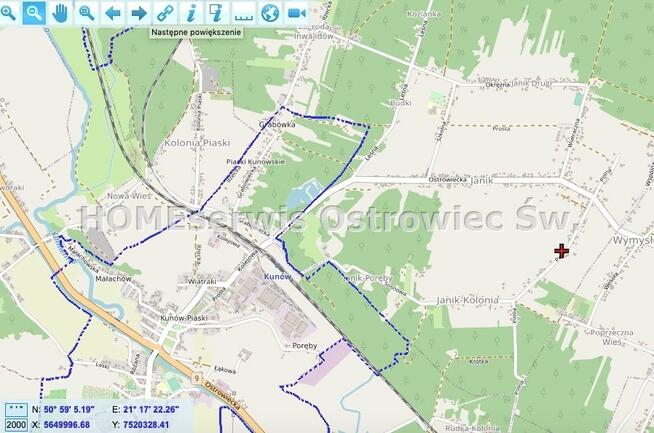 Działka Kunów Janik