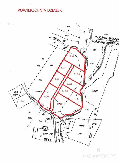 Działka rekreacyjna Posadowa Mogilska gm. Korzenna