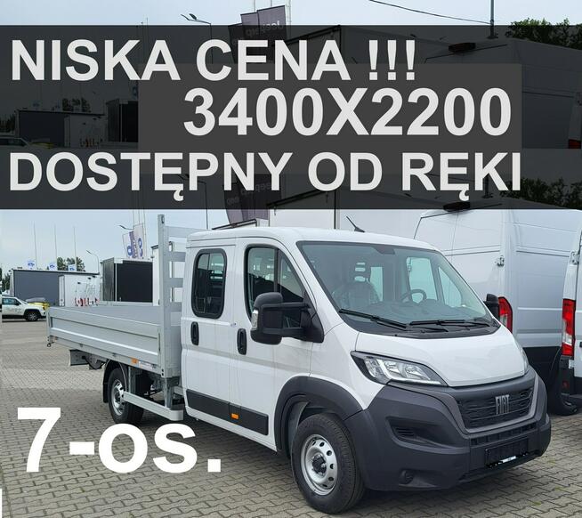Fiat Ducato L4 140KM 7-osob. Skrzynia 3400x2100 SuperCena Dostępny od ręki 1666zł