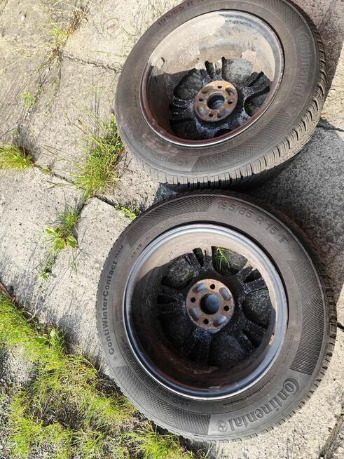 Sprzedam komplet felg i opon zimowych continental 195/65 R15