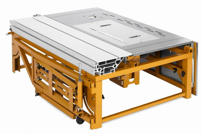 Piła stołowa formatowa - formatówka z podcinakiem i odciągie