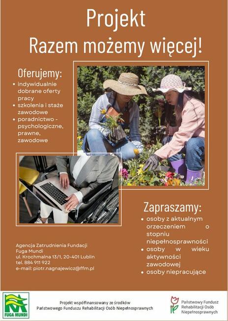Praca / Szkolenia / Staże dla Osób z Niepełnosprawnością
