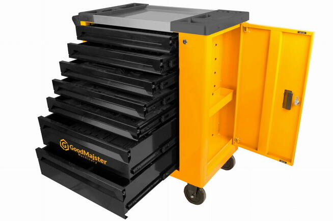 Szafka warsztatowa z narzędziami 258 el. Wózek warsztatowy G